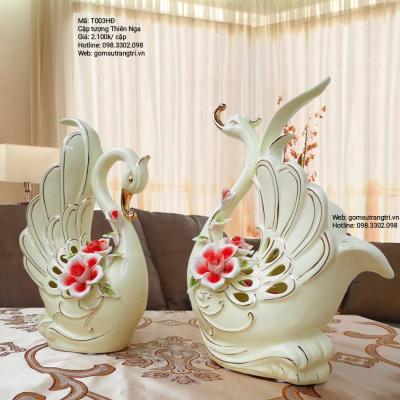 Cặp Tượng Thiên Nga Sứ Cao Cấp